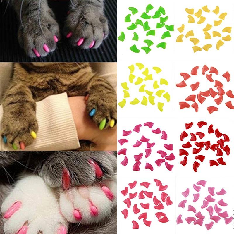 Buy High Quantity Cat Nail Cover Cat Paw 20PCS/Set Cat Nail Caps