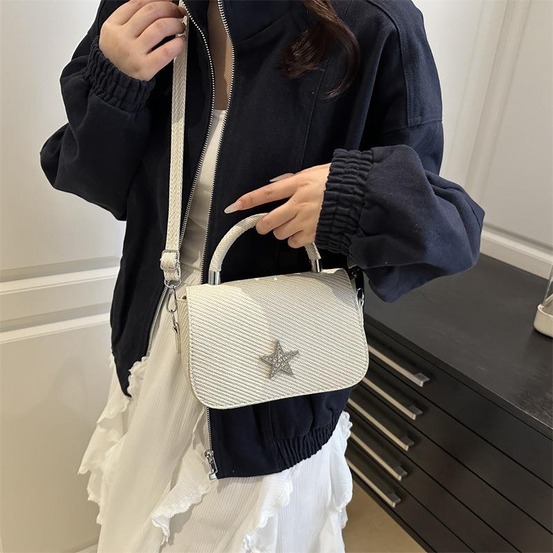 High sense five-pointed star trend women's bag summer new fashion solid color beautiful portable shoulder messenger bag women
