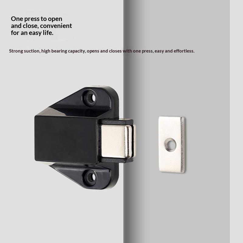 Invisible Cabinet Catches Hidden Magnetic Bouncer Door Catches Handle Free Plastic Adjustable Drawer Bouncer Hardware Accessory