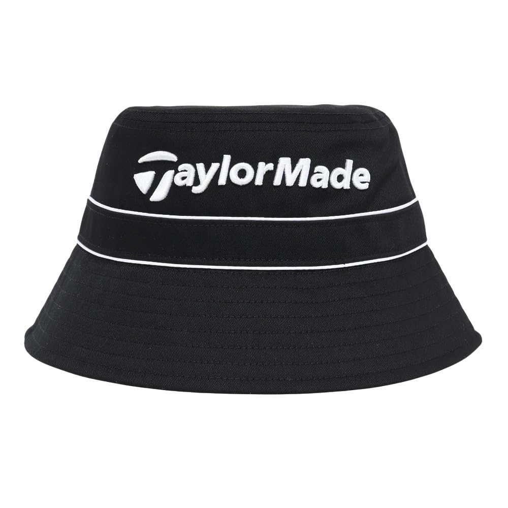 TaylorMade Men's Lined Bucket Hat, Black, Size 58cm, Visor, 2025SS UN559