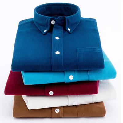 Herren Cord Hemden Langarm Mode Lässig Normale Passform Weich Bequem Tasche Hemdkleid Für Männer Bluse Kleidung