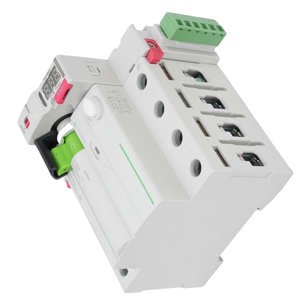 4P A Type Self Reclosing Circuit Breaker Digital Display Auto Reset RCD RCCB Circuit Breaker Circuit Breaker 4P Circuit Breaker