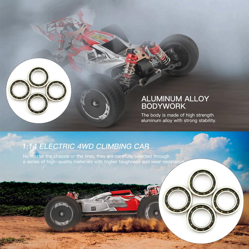 4 Pieces Metal Upgrade Bearing Remote Control Car Model Crawler Vehicle Modification Spare Parts Repairing Accessories