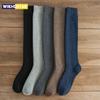 1 Pair of Men's Long Socks, High Leg Socks, Autumn and Winter Thick and Warm Looped Stockings, Towel Socks