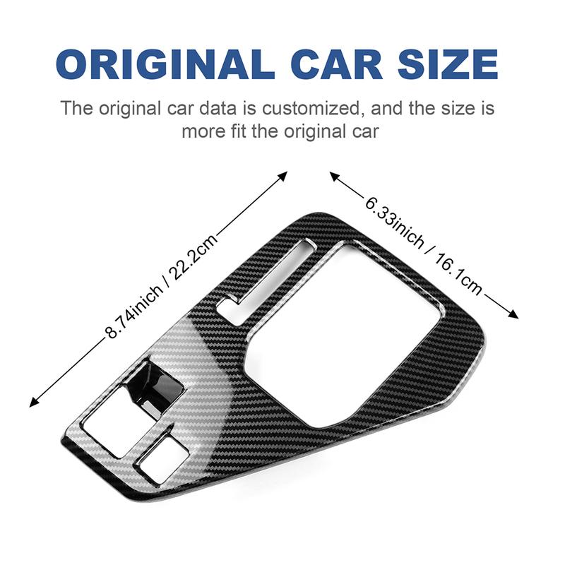 LHD RHD Can Use for Subaru Crosstrek 2024 Impreza 2024 Car Gear Shift Panel ABS Real Hard Carbon Fiber Sticker Interior Trim