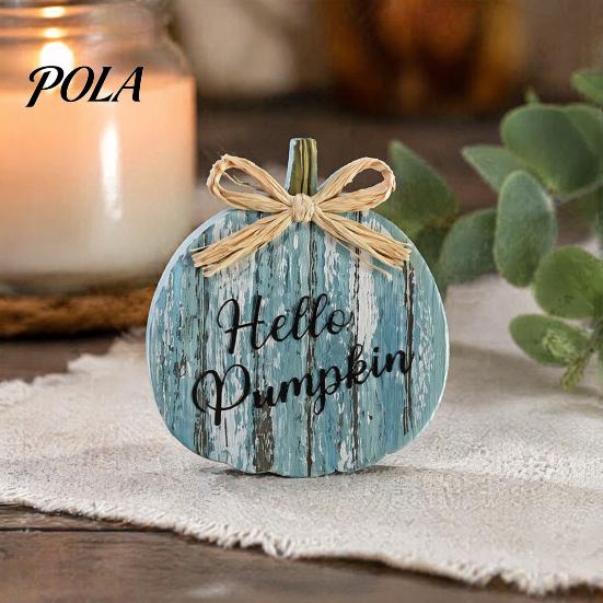 Party Decorations 5Pcs Fall Wooden Pumpkin Door Hanger for Front Door, Rustic Decorative Decor Farmhouse Welcome Sign Autumn Thanksgiving Wall Porch