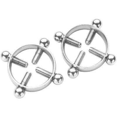 YiZYiF 1 paire anneau de mamelon Non perçant bouclier réglable en acier chirurgical pince à vis sur les anneaux de perçage du corps Faux bijoux