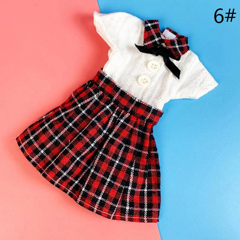 1/6 BJD Doll Clothes Girl Dress Fashion Sling Pleated Skirt Lolita Student Wear Doll Clothes Fits 30cm 1/6 BJD SD 13 Blyth Doll