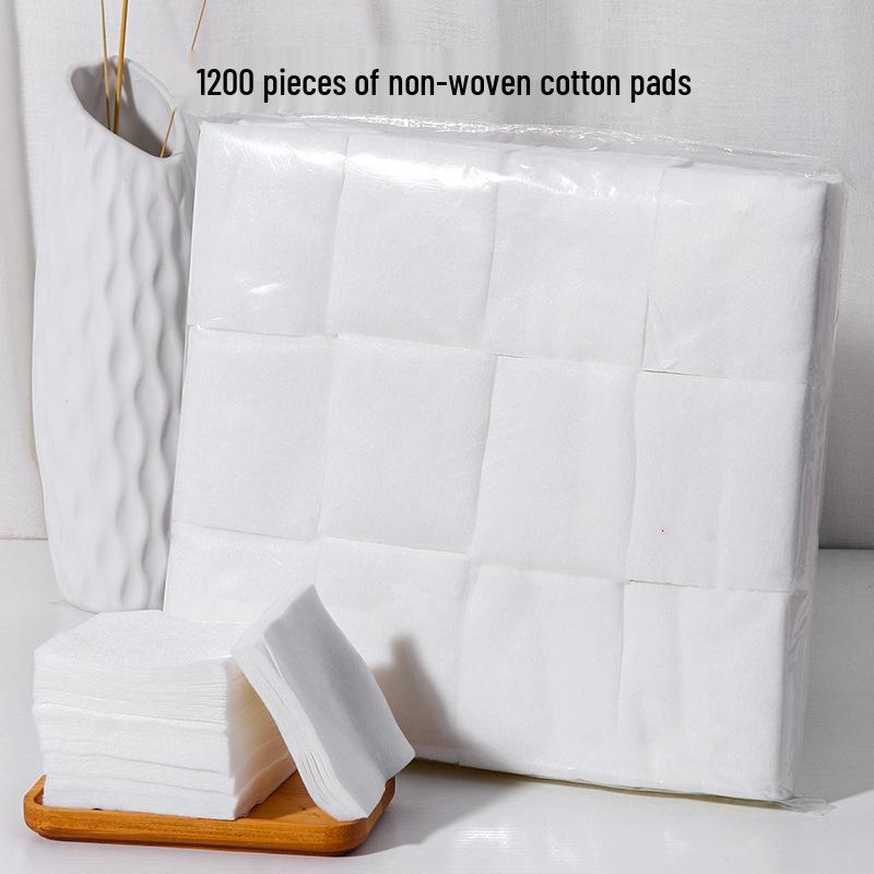 1200 výšivkových bavlněných tamponků pro semi-permanentní make-up: Jednorázové, Nail Art, Odstraňovač laku na nehty, Mokrý obklad & Odličovač