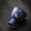 Hand-painted Gesang Pollen Ceramic Tea Cup Chinese High Legged Mug Rough Single Master Cup Special Tea Mug Kung Fu Teaset Gift