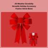 Christmas Bows Large Red with Glitter Gold Edge Velvet Bows for Christmas Tree Decorations for Indoor Outdoor Wall Front Door
