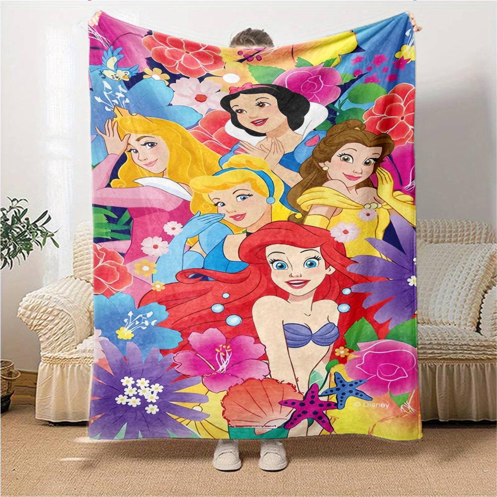 1Pc Magic Frozen Kingdom Blanket For Couch Bed Plush Cozy Fuzzy Blanket Super Soft Warm Blankets For Fall And Winter 091868