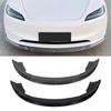 Front Bumper Lip Spoiler Splitter 3 Stage Front Bumper Lip Body Kit Replacement for  Model 3 20