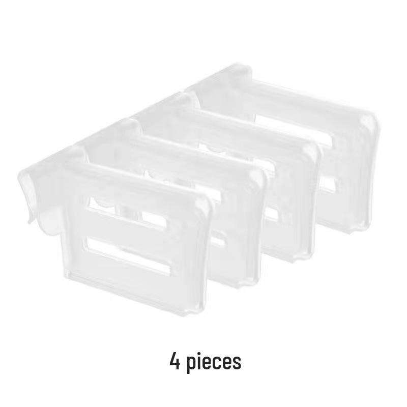 4-Pack Adjustable Refrigerator Divider - Multi-functional Clip-on Organizer Board 4-piece Set (OPP bag)