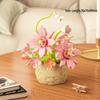 Sunflower Basket Building Blocks - Lego-Compatible Eternal Flower Pot Ornament and Educational Assembling Toy for Girls