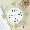 UK Plug Power 3 Socket 3 Strip with USB A 2500W 10A Multi