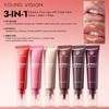 Young Vision Butter Glow 3-em-1 Cuidado Labial - Pincel de Contorno 3D, Fusão Iridescente-Mate, Hidratação e Nutrição de Longa Duração, Bálsamo Gloss Multiuso