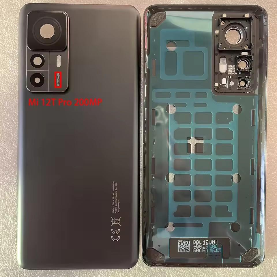 For Xiaomi Mi 12T Pro Battery Cover Mi12T Back Door Housing With Camera Frame