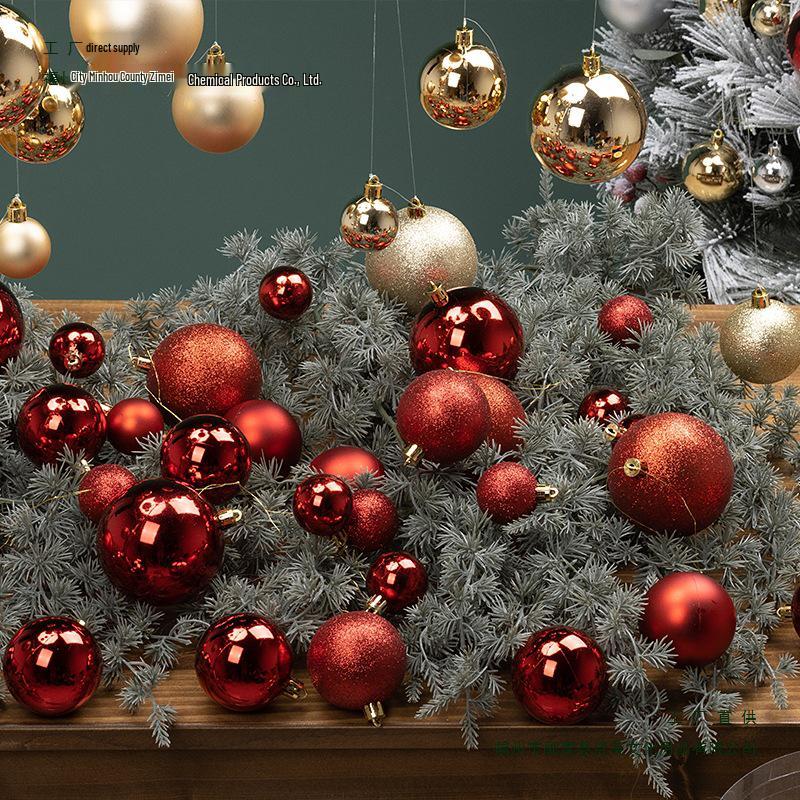 Festive 6CM Gold & 8CM Silver Christmas Balls - Shiny & Matte Hanging Tree Ornaments