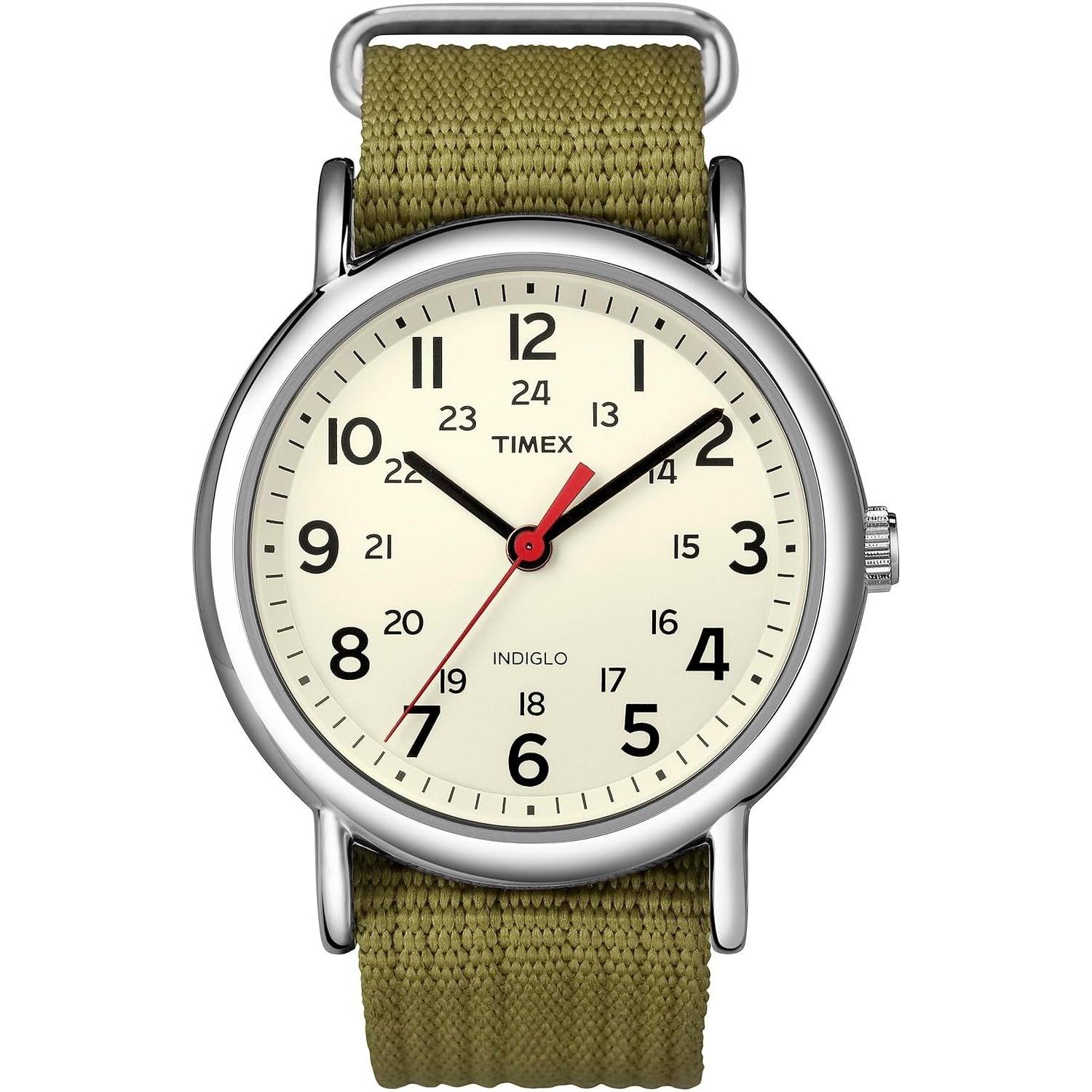 TIMEX Unisex Wristwatch Weekender Olive T2N651