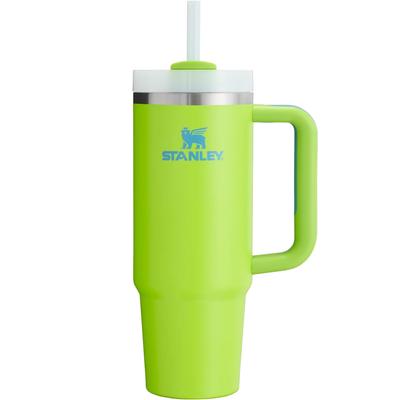 STANLEY H2.0 Vacuum Quencher 0.88L Bright Lime Cold Retention Sturdy Straw Water Bottle Summer Outdoor Dishwasher