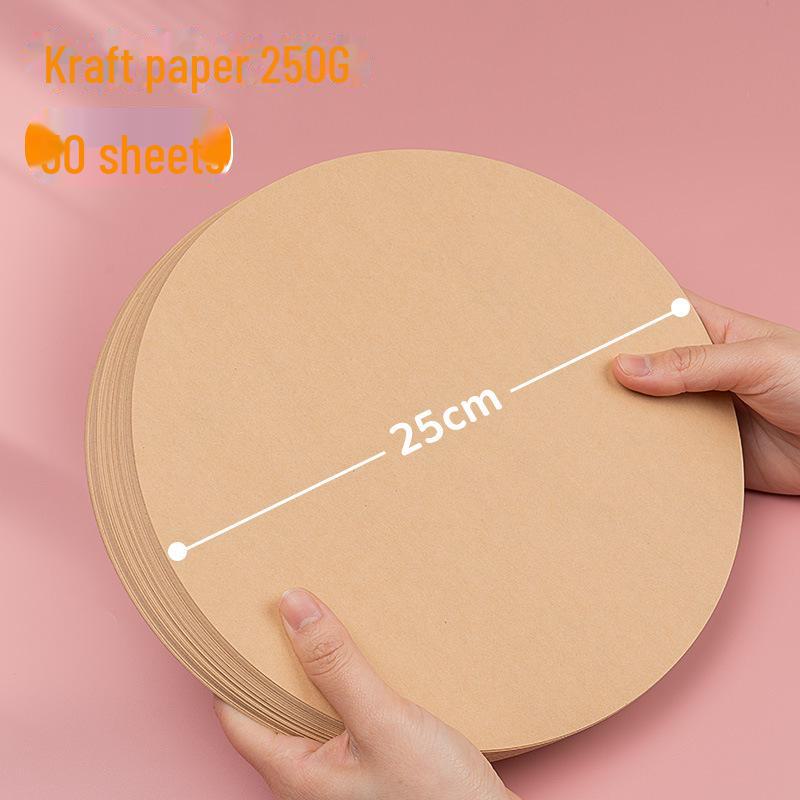 Yuanhao Double-Sided White and Black Cardstock: 21/25/29/36CM Circular Craft Paper for Painting and Handmade Projects.