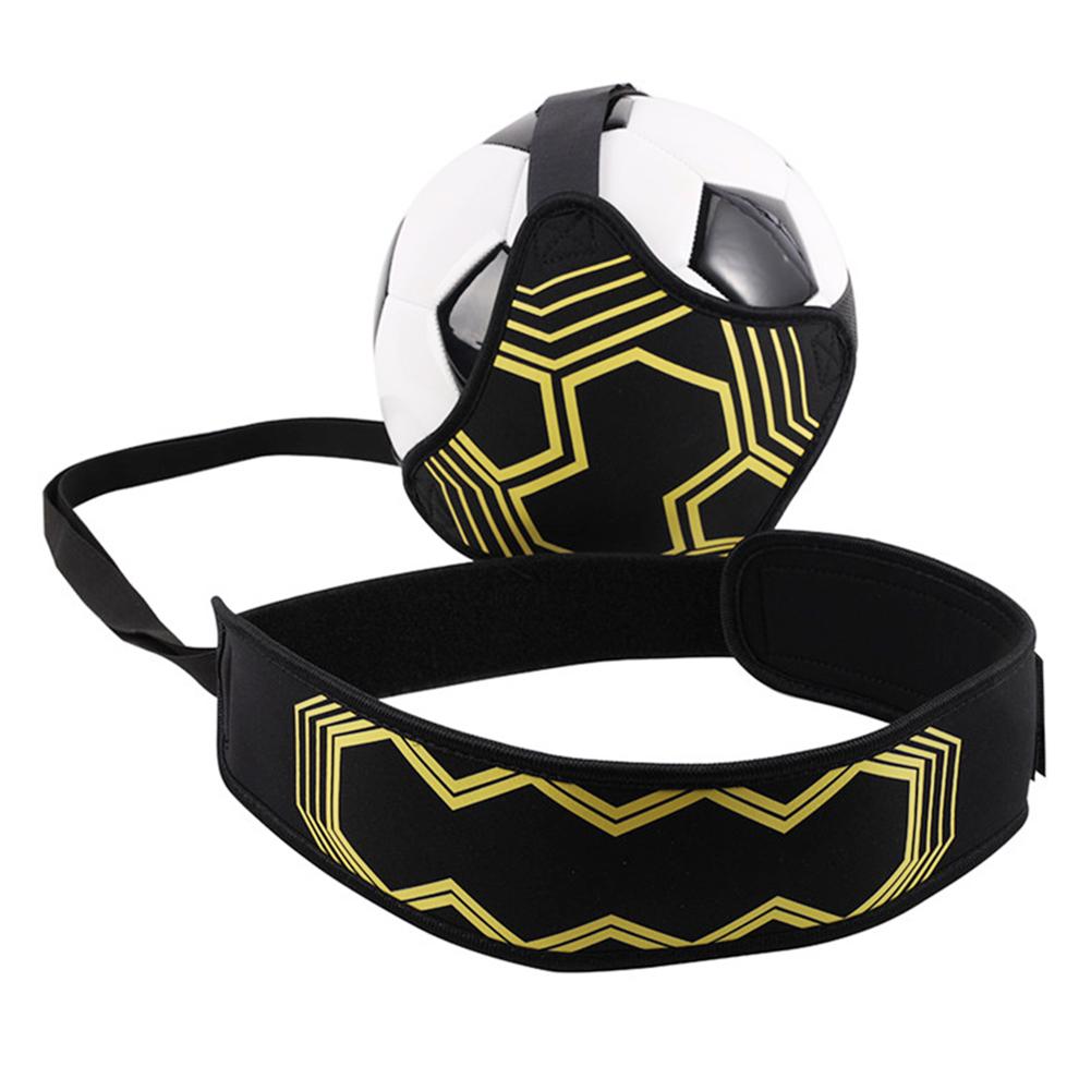 Football Kick Trainer Adjustable Soccer Ball Training Nylon Cloth Soccer Trainer Solo Belt Elastic Auxiliary Fitness Equipment