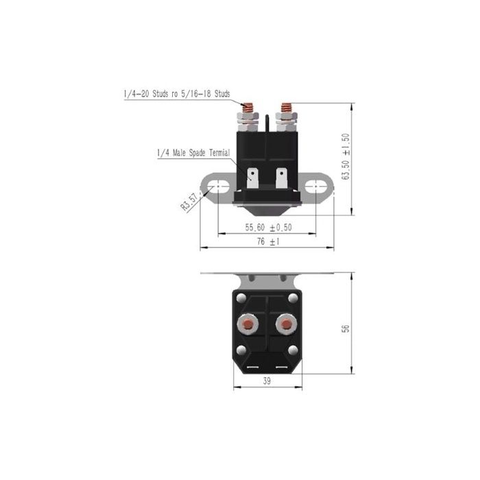 1 Solnode de relais de dmarreur, Accessoires de Tracteur de pelouse Cuivre et nylon renforc pour MTD 725 04439B
