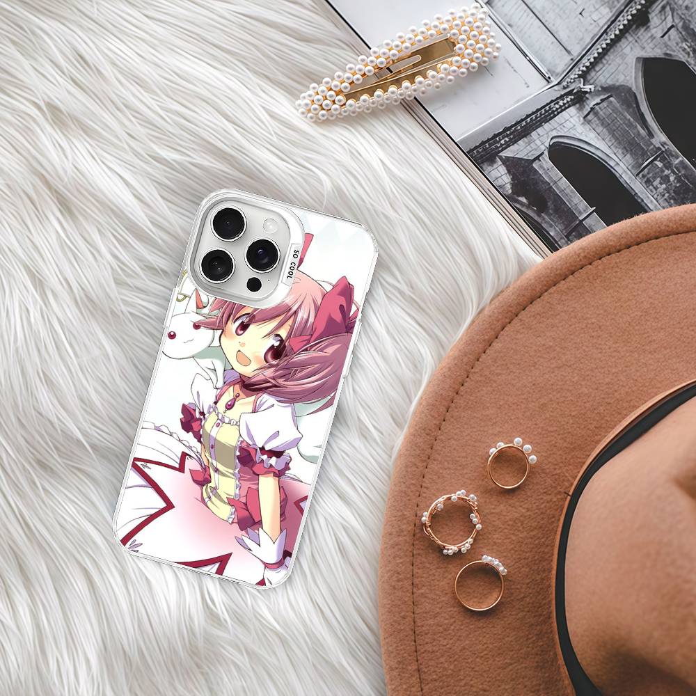 Beliebte Anime-Mädchen mattierte Handyhülle Für iPhone 17 16 15 14 Plus 13 12 11 Pro Max X Xs XR Silber Hartschalen-Cover