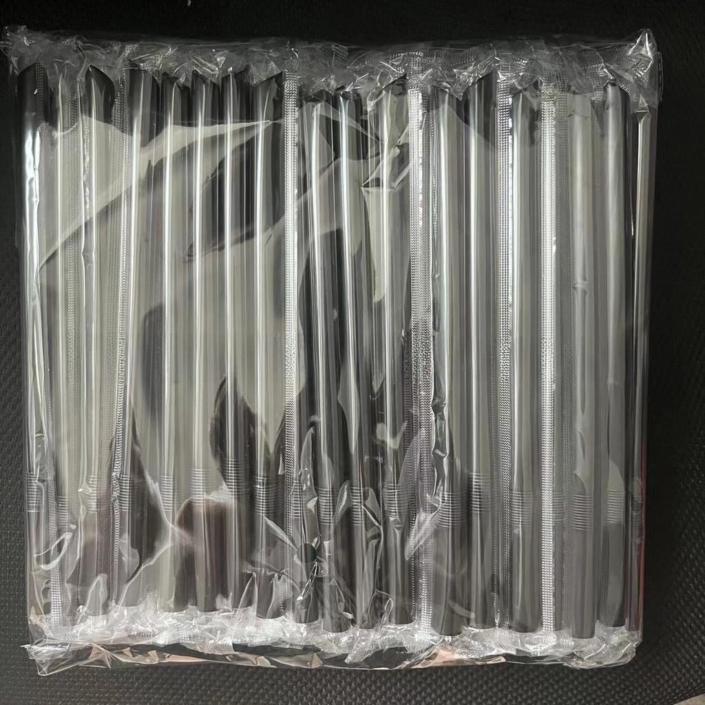 Disposable Bent Straw Milk Tea Drinking Straw With Sharp Tip For Takeout And Coffee