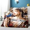 1PC Custom Name Floral Fantasy Bird Flannel Blanket Versatile,all-season Throw Suitable for the Living Room,bedroom,camping,travel,and Gift