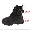 Large Size Muffin and Medium Tube Strap Martin Boots Autumn and Winter New Metal Buckle Strap Women's Boots