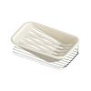 Convenient Double-Layer Soap Box Slanted Drainage Waterproof Soap Case Thickened Plastic Soap Dish Bathroom
