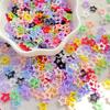 100Pcs Cute Mini Cartoon Colorful Christmas Stars Nail Art Flat Back Rhinestone DIY Manicures Appliques Accessories Crafts