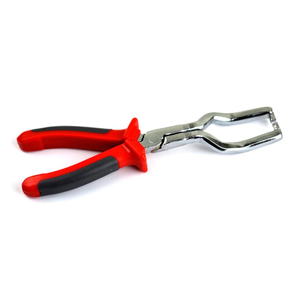 Fuel Petro Line Plier Anti Slip PVC Handle Alloy Steel Red Pipe Disconnect Removal Plier for Car