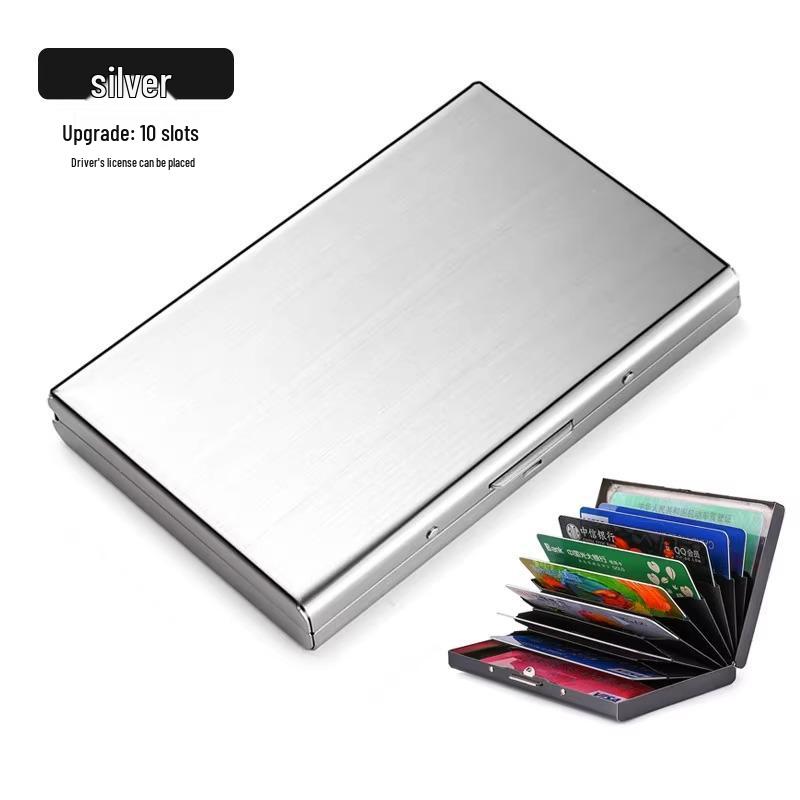 

Ультратонкий противокражный картхолдер из нержавеющей стали для мужчин и женщин