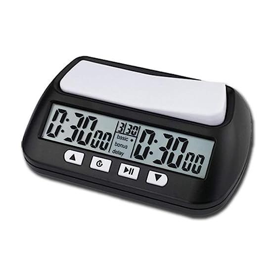 Lixada Digital Timer Shogi/Go Competition Chess Clock Digital Timer Game Timer Game Clock Multipurpose Portable Professional