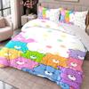 Care Bears 3Pcs Bedding Set Duvet Cover With Two Pillowcases For Bedroom Home Decoration