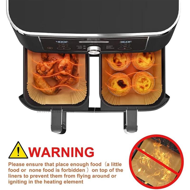 Air Fryer Cooking Baking Paper for Ninja Dual XL foodi AF300 AF400 AF451 Disposable Paper Liner Mold Grill cooking  Accessories