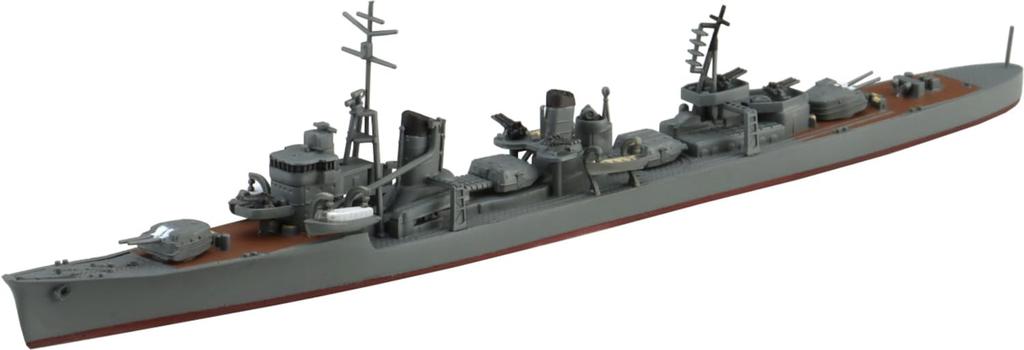 Aoshima Bunka Kyozai Waterline Series 469 Japanese Navy Destroyer Shiranui Plastic Model Ship 1/700 No.