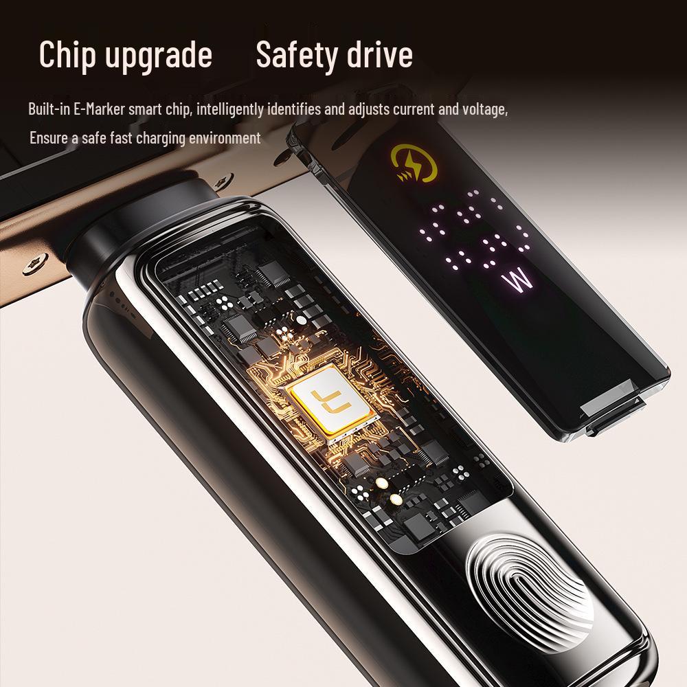 Twitch 100W Type-C Fast Charging Cable with Touch Display for Apple, Huawei & Android Laptops