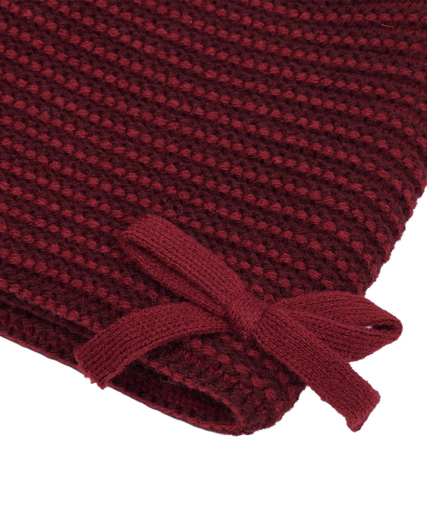 Taibseobiseu Blended Bow Beanie [Red]