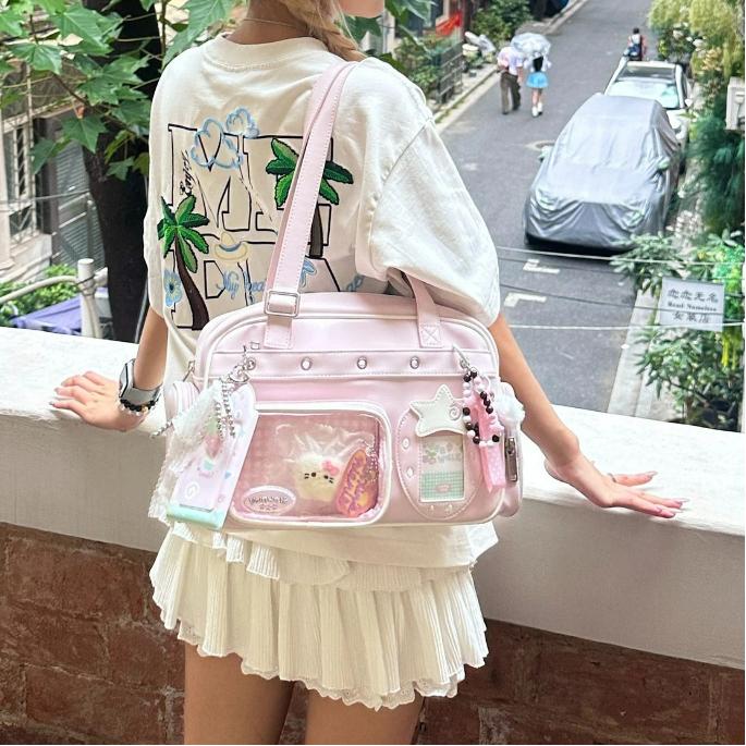 New Girls Y2K Sweet And Cute Ulzzang Ita Bag Dolls Bag Comic Exhibition Star Chasing Exquisite Portable Harajuku Shoulder Bag