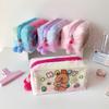Plush Animal Pencil Case Large Capacity Pencil Pouches Zippered Closure Pen Organiser Bag For Office School Supplies