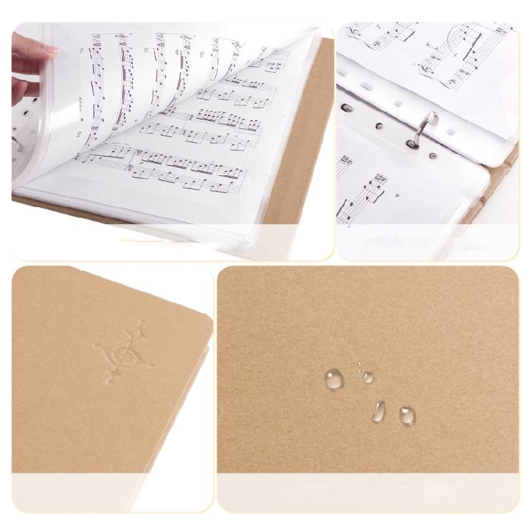 Sheet Music Folder Sheet Music Binders Organizer Sheet Music Storage Pocket, Detachable Notebook Binders Music Organizer