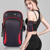Wasserdichte Sport-Armtasche, Armband für Damen und Herren, zum Laufen, Handytasche (rot)