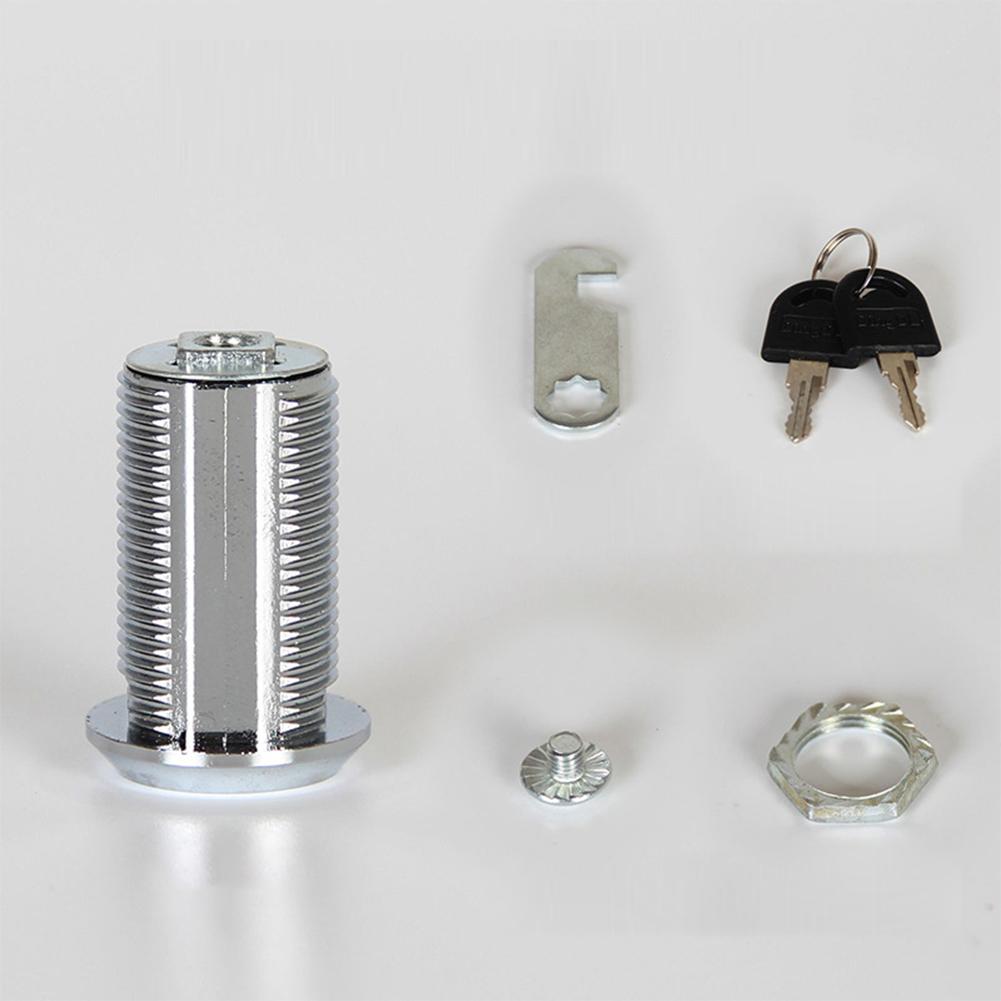 Universal Cam Lock with Keys for Mailbox File Cabinet Drawer Toolbox Lock Cylinder Furniture Privacy Lock