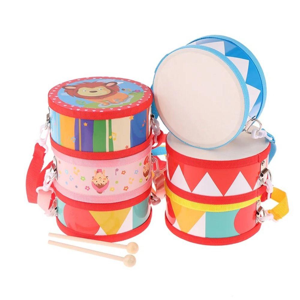 Musical Instrument Double-sided Drum Early Education Hand Drum  For Children  Toys