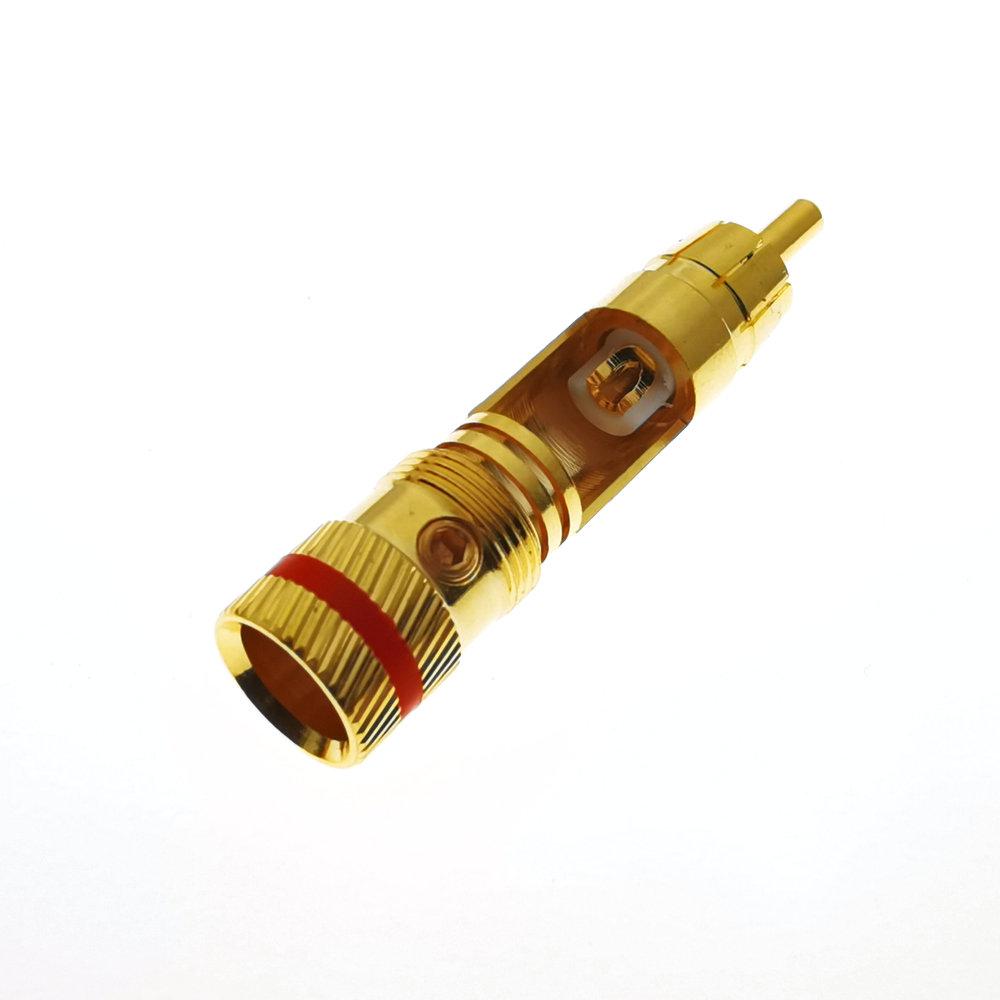 WBT-0144 Gold Plated for RCA Plug for RCA Plug-in Type AV Audio and Video Plug Video Plug Connector