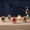 Retro Ring Storage Tray Oval Photo Frame Display Shelf Ring Earring Storage Rack Jewelry Shop Display Rack Home Decoration